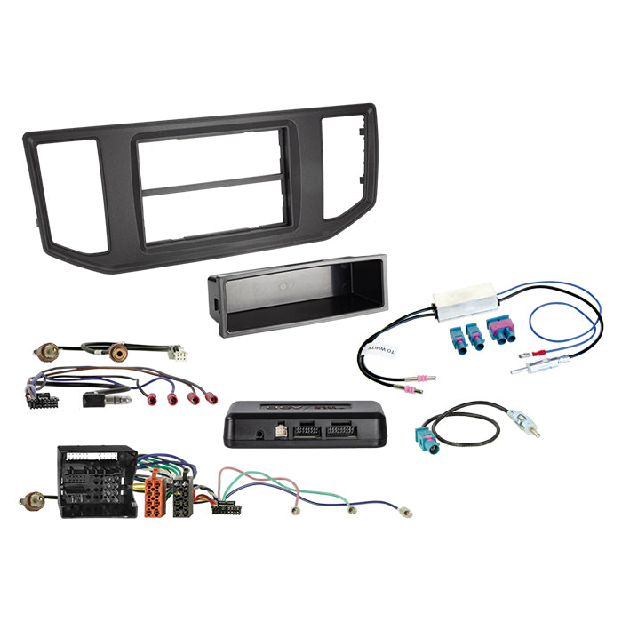 ACV, Komplettes 2-DIN Kit mit Stauraum für MAN TGE/VW Crafter/California