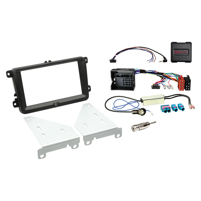 ACV, Kompletní 2-DIN Kit Seat/Skoda/VW (sada) Černá