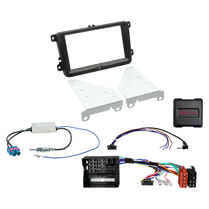ACV, 2-DIN Kit Alhambra/Amarok/Beetle/Caddy/T6 Stuurwielbediening