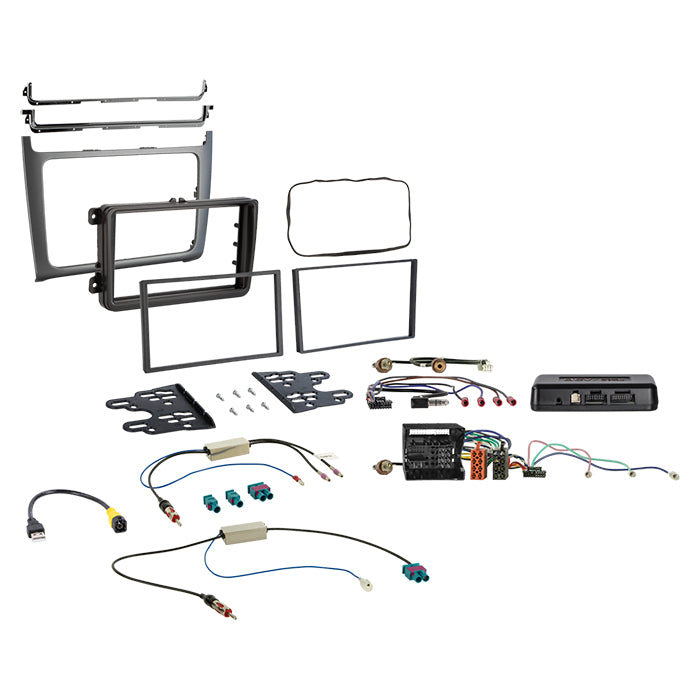 ACV, Kompletní 2-DIN Kit Stříbrný I-adapter — Pasuje na VW Polo 2014-2017