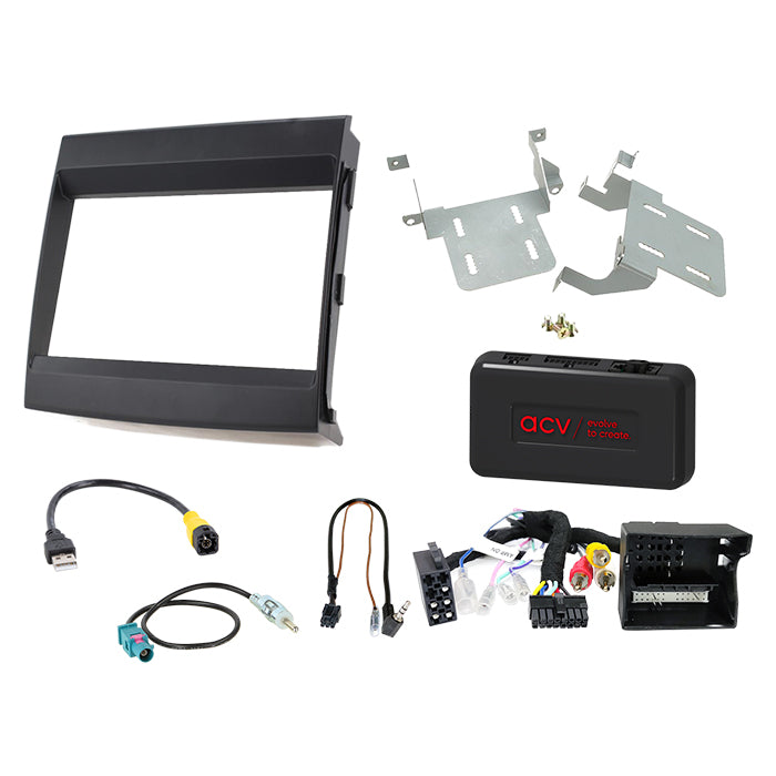 ACV, Kompletní 2-DIN Kit /amp Černý — Pasuje do Porsche Cayenne 2011-2016