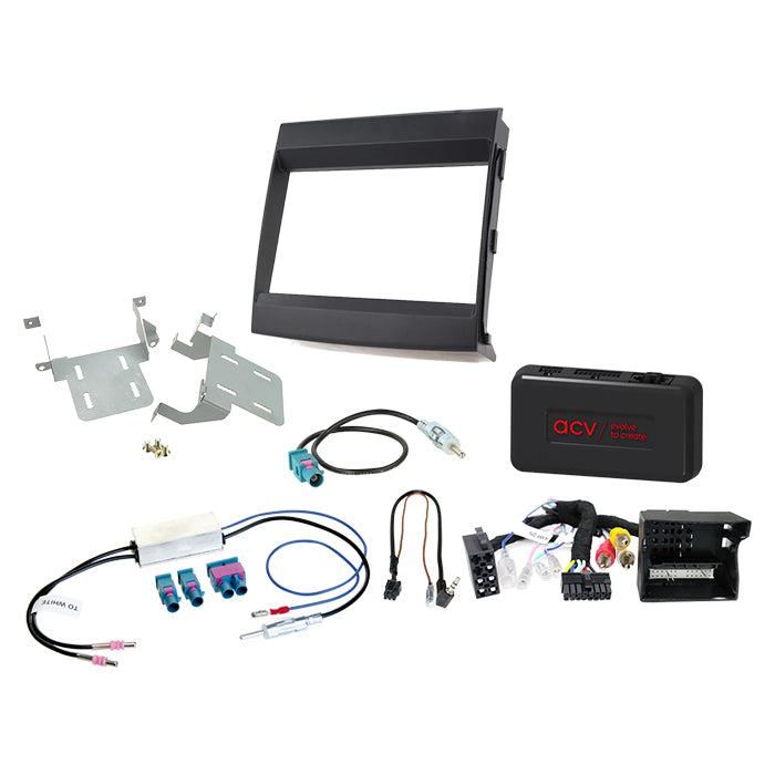 ACV, Kompletní 2-DIN Kit /amp — Pasuje pro Porsche Cayenne 2011-2017