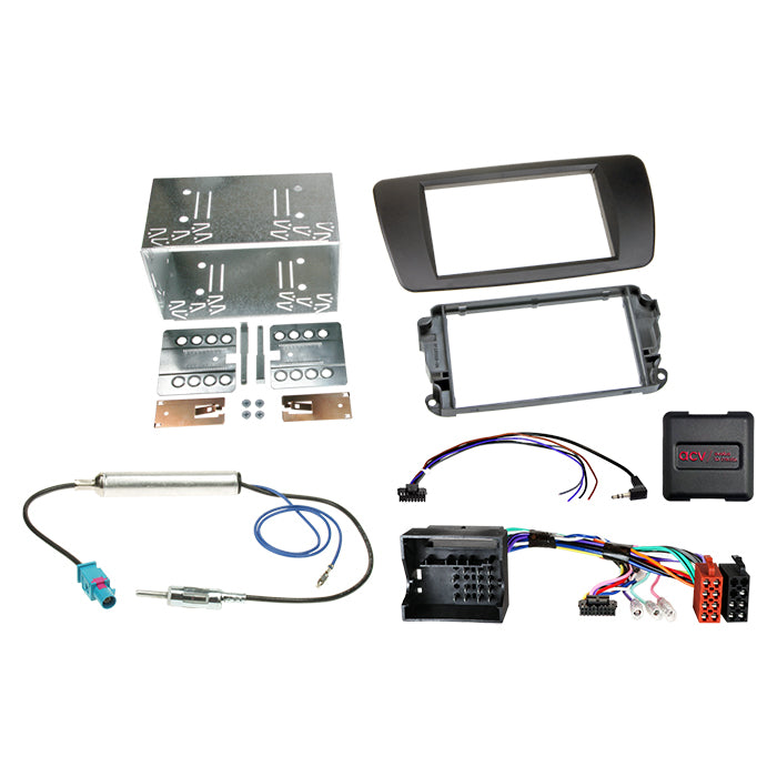 ACV, Kompletní 2-DIN Kit Černý — Pasuje na Seat Ibiza 2008-2015