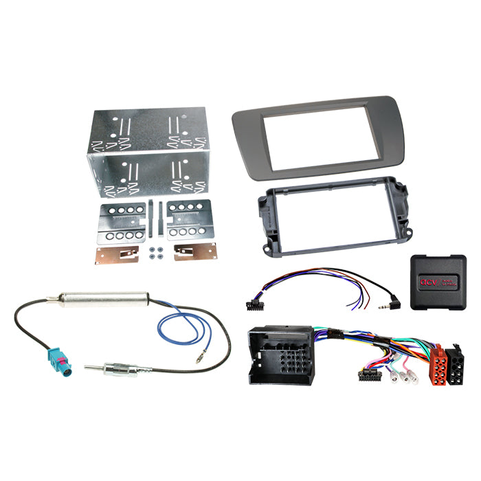 ACV, Komplettes 2-DIN Kit Grau — Passend für Seat Ibiza 2008-2015
