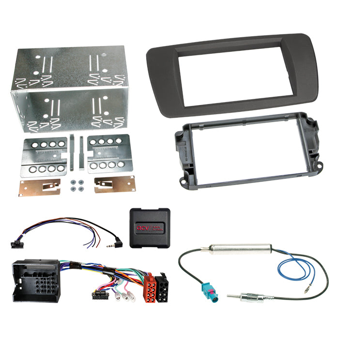 ACV, Komplettes 2-DIN Kit Grau — Passend für Seat Ibiza 2008-2015
