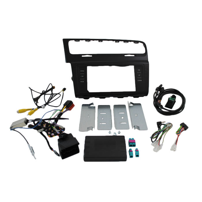 , 2-DIN Kit Černý — Pasuje pro VW Golf 2014-