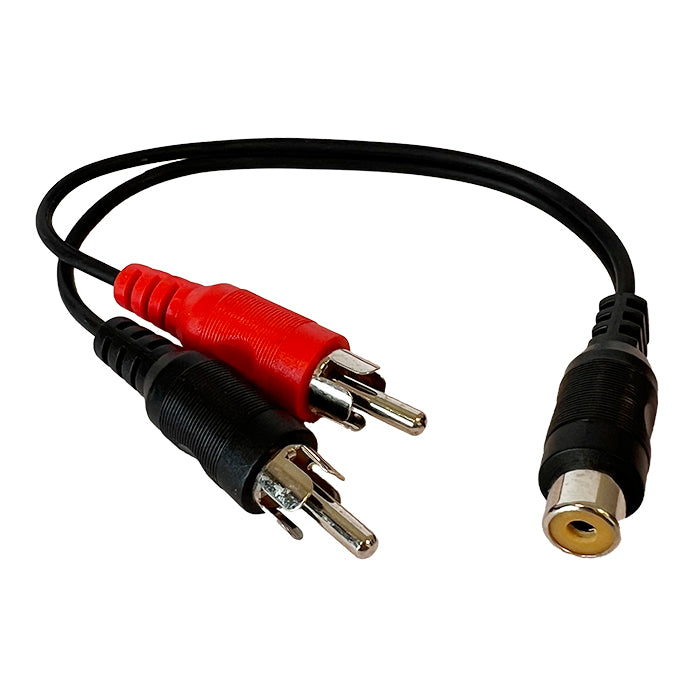 , Adaptér 2x RCA Samec na 1 Samici