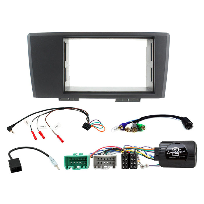 Connects2, 2-DIN Kompletní Sada Rámu Rádia pro Volvo S60/V70 Šedá