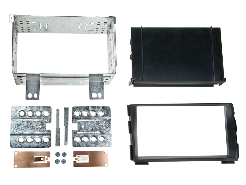 ACV, 2-DIN Kit Schwarz Mit Fach — Passt Für KIA Cee'd 2010-