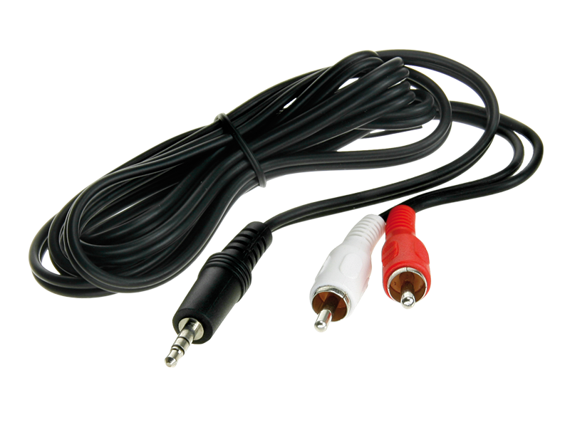 ACV, Adapterkabel 3,5mm Minijack naar Phono 1,5 Meter