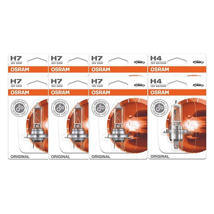 Osram, H4 + H7 12V Zestaw Żarówek 100 Szt.