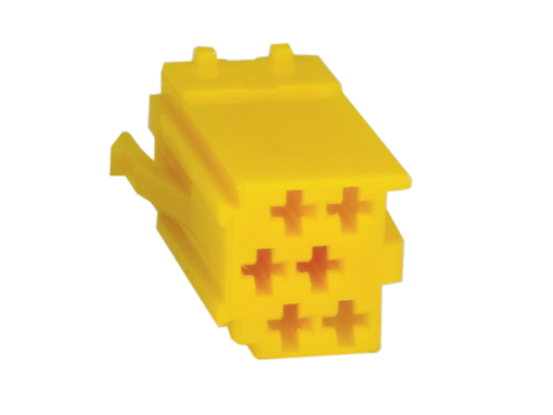 ACV, 6 Pin - Gehäuse für Mini-Isostick Gelb