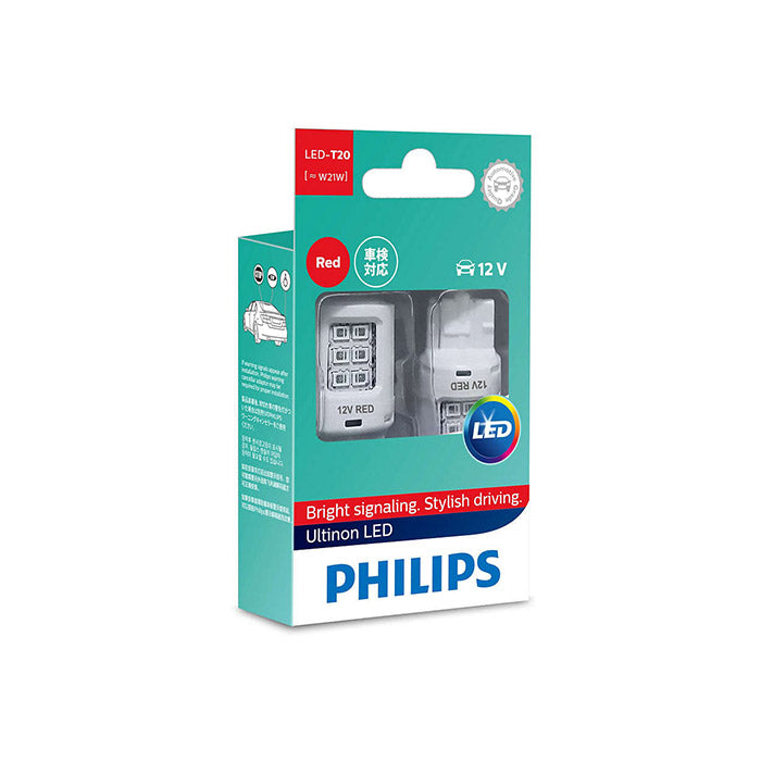 Philips, Ultinon LED W21W Rot 12V - Set