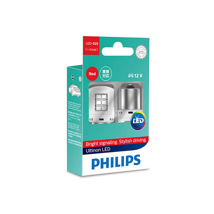 Philips, Ultinon LED P21W Rot 12V - Set