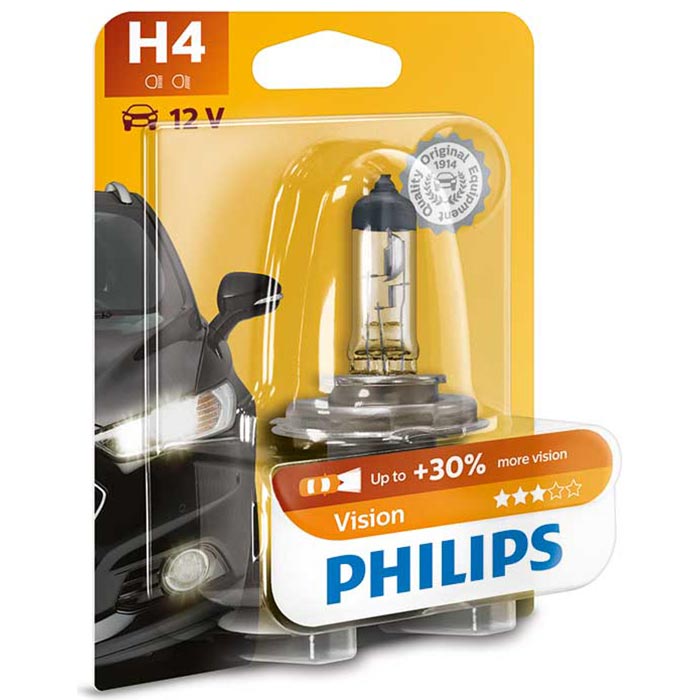 Philips, Vision H4 60/55W 12V Blister - 1 ks.