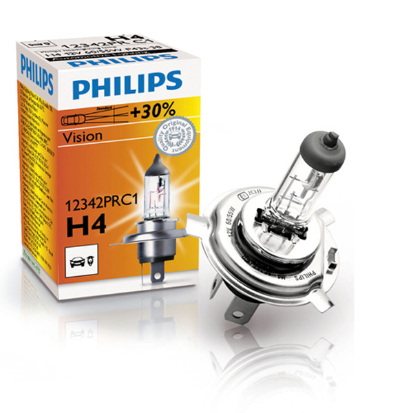 Philips, Vision H4 60/55W 12V - 1 ks.