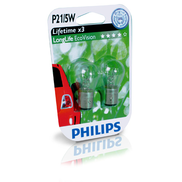 Philips, Longlife Ecovision 21/5W 12V - Set
