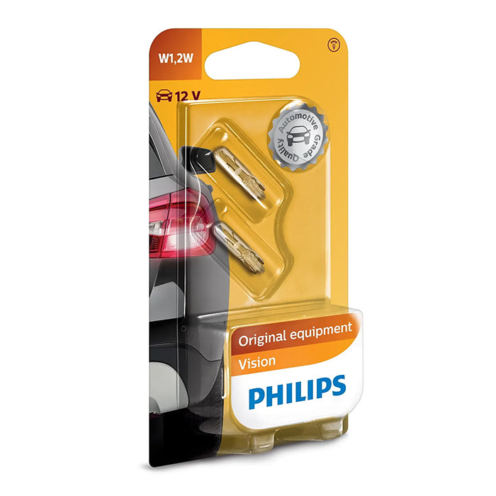 Philips, Vision 1,2W 12V žárovka do přístrojové desky - Sada