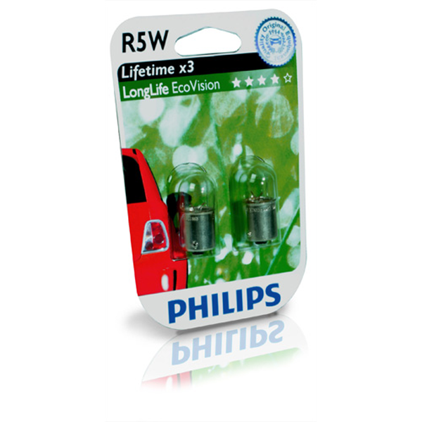 Philips, Longlife Ecovision R5W 12V - Sada