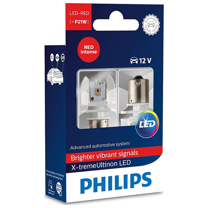 Philips, X-tremeultinon P21W 12V LED Stop Rot - Set