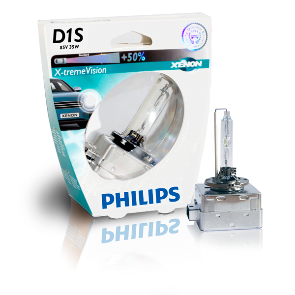 Philips, X-tremevision Xenon D1S 35W 85V + 50% - 1 ks.