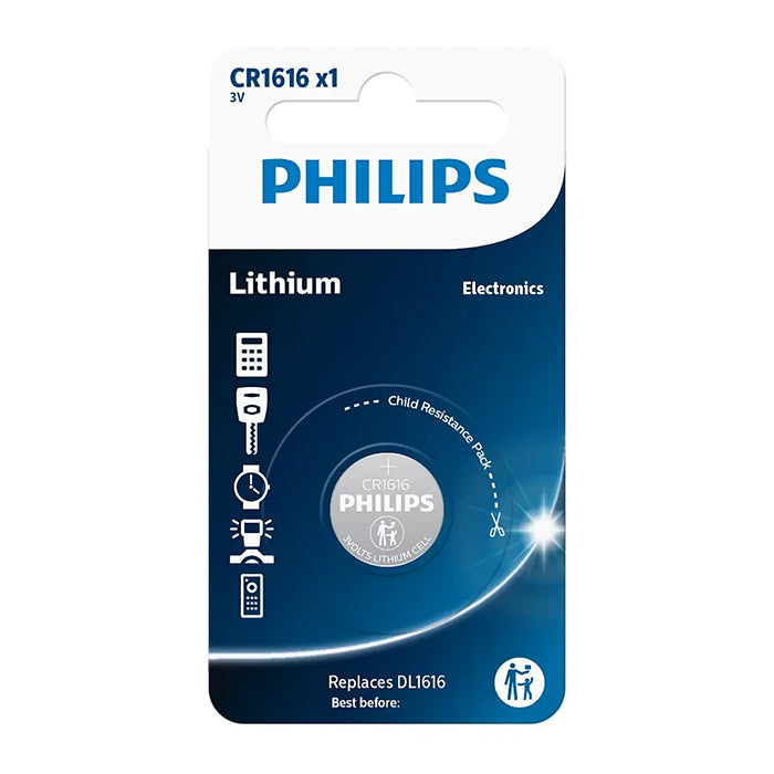Philips, CR1616 Knopfzellenbatterie 3V