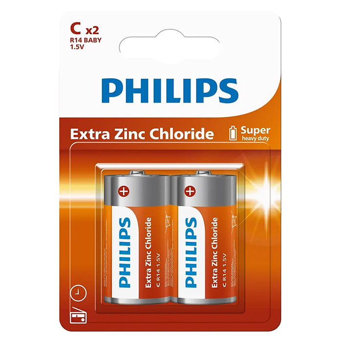 Philips, Longlife C Batterie 2 Stk.