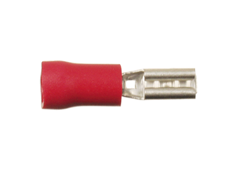 ACV, Kabelschuh Rot 2,8mm / 100 Stk (flach Weiblich)