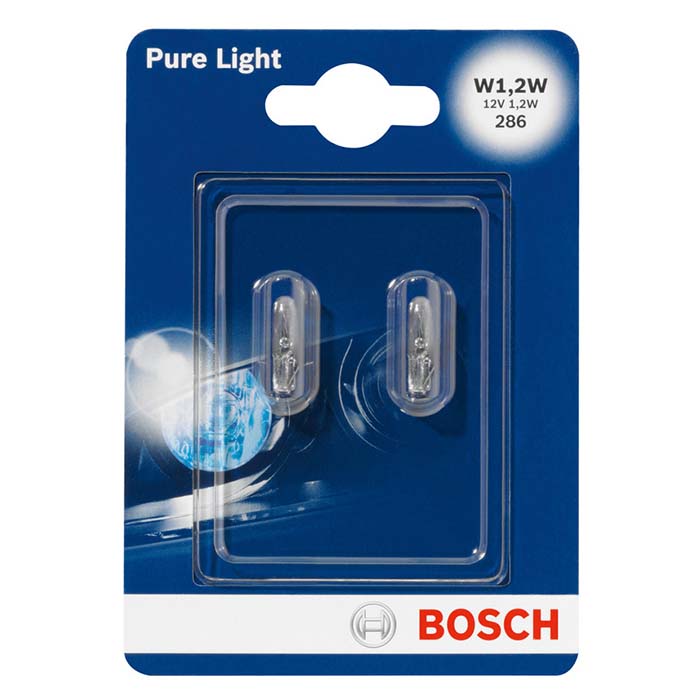 Bosch, Pure Light Lampe W1,2W 12V Instrumentenbeleuchtung - 2 Stk.