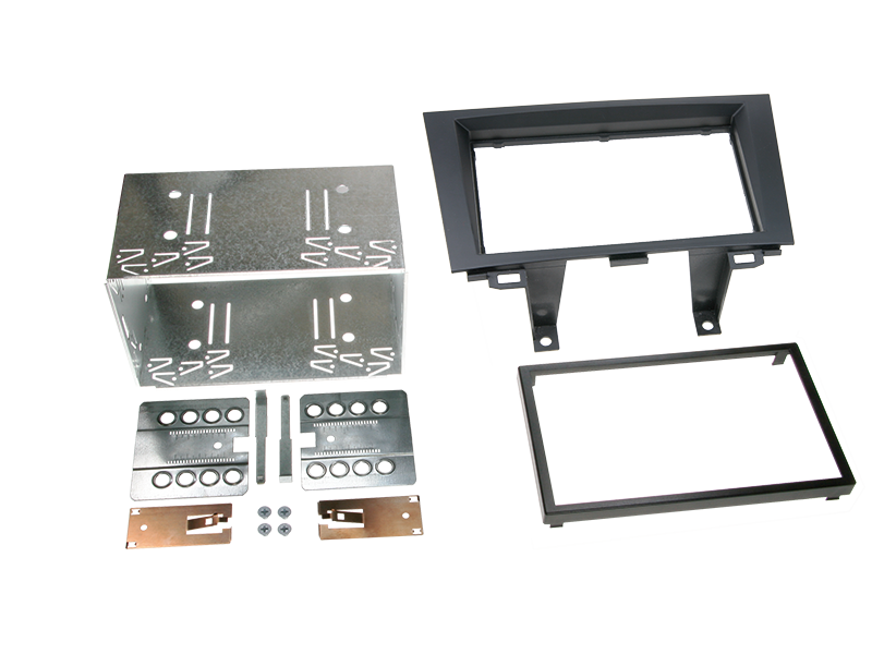 ACV, 2-DIN Radioblende 10/2012 Schwarz — Passend für Honda Cr-v RE5 01/ 2007-