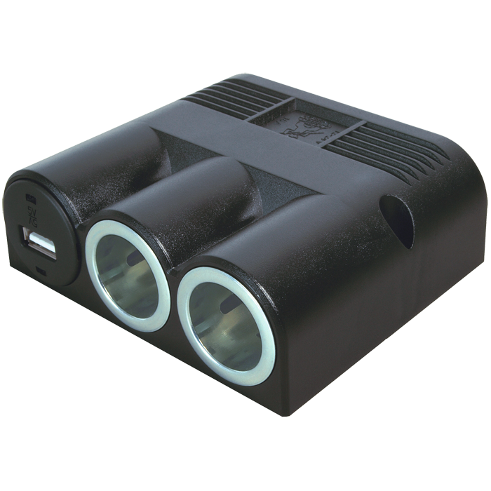 Procar, Prise de courant x 2 avec USB-A 16A pour montage par vis
