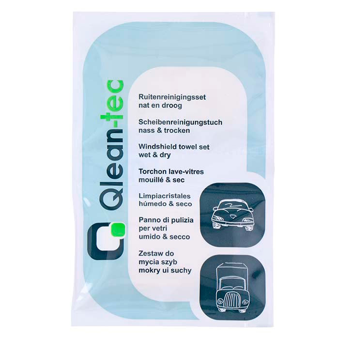 Newco, Qlean-tec, Schoonmaakdoekjes, Glasreiniger, 500 st.