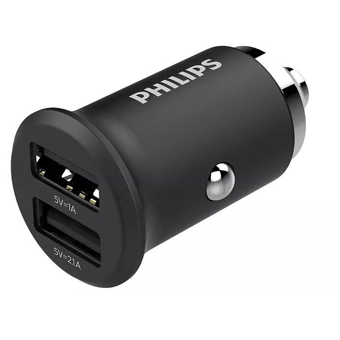 Philips, USB-Ladegerät für Zigarettenanzünder 2 x Usb-a 15W