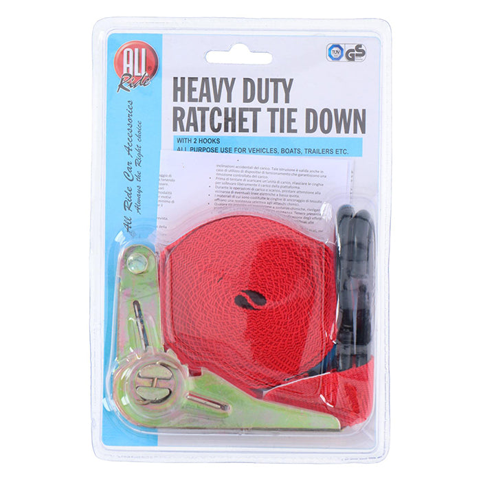 Allride, Spanband, Heavy Duty, 2 Haken, 5m.
