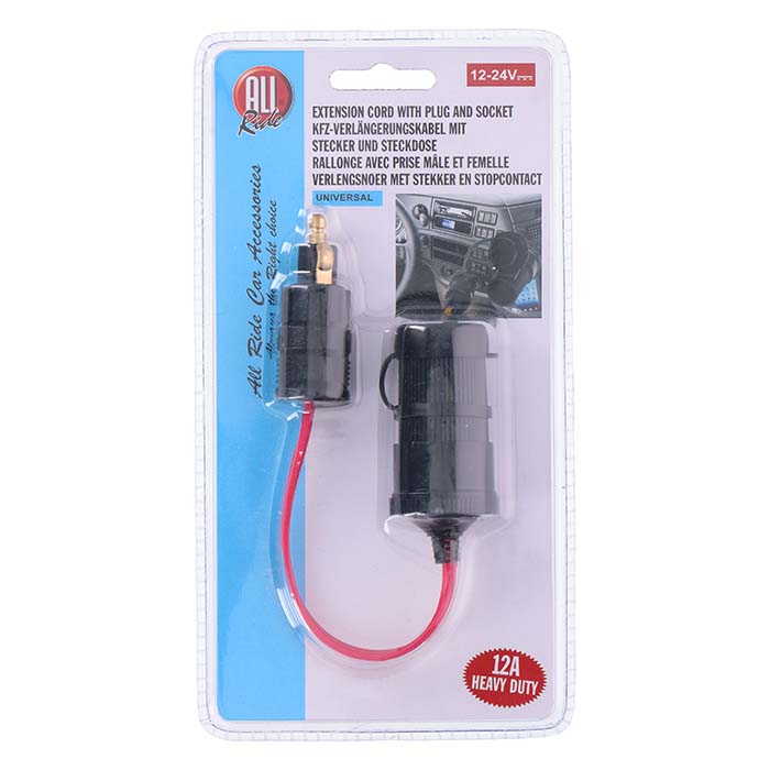 Allride, Sigarettenaanstekeradapter Voor Je Stekker, 12V-24V,