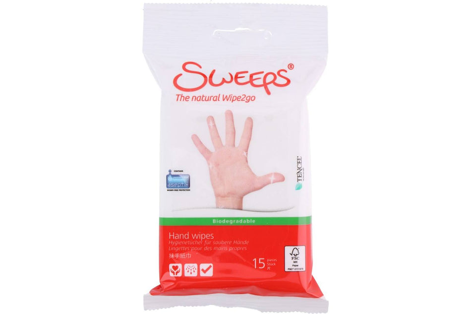 Newco, Reinigingsdoekjes, Sweeps, Handen, 15 St.