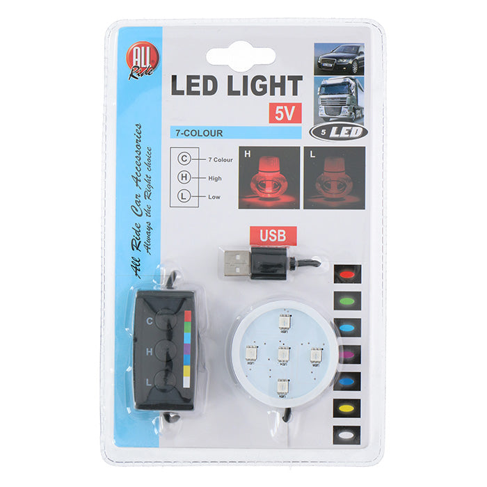 Poppy, Lumière LED USB en 7 Couleurs 5 Volts pour Poppy Désodorisant