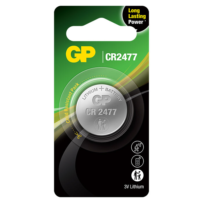 GP Batteries, GP Knopfzelle, Lithium, CR2477, 1-Pack