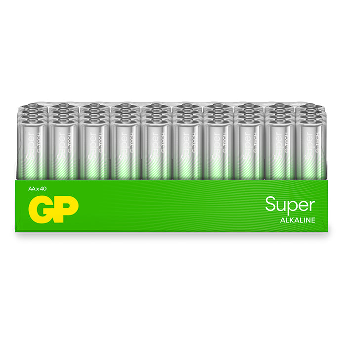 GP Batteries, GP Super Alkaline AA Batterie, 15A/LR6, 40-Pack
