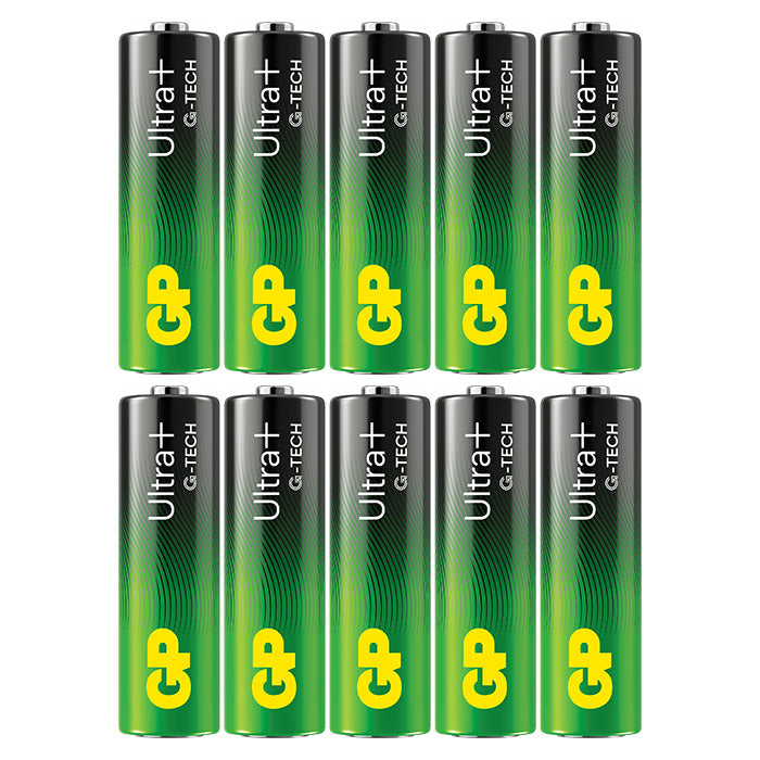 GP Batterien, GP Ultra Plus Alkaline AA-Batterie 15AUP/LR6 10er-Pack