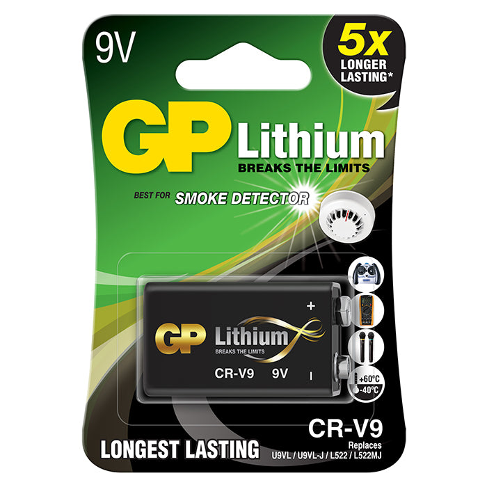 GP Batteries, GP 9V Lithiumbatterie CRV9SD-2U1, 1-Pack