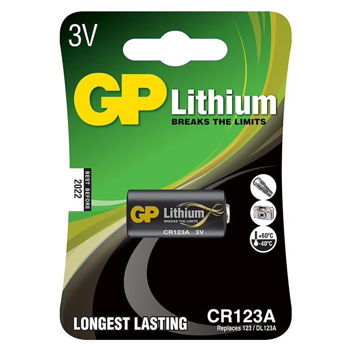 GP Batteries, GP Pro Lithiumbatterie, CR123A, 1-Pack
