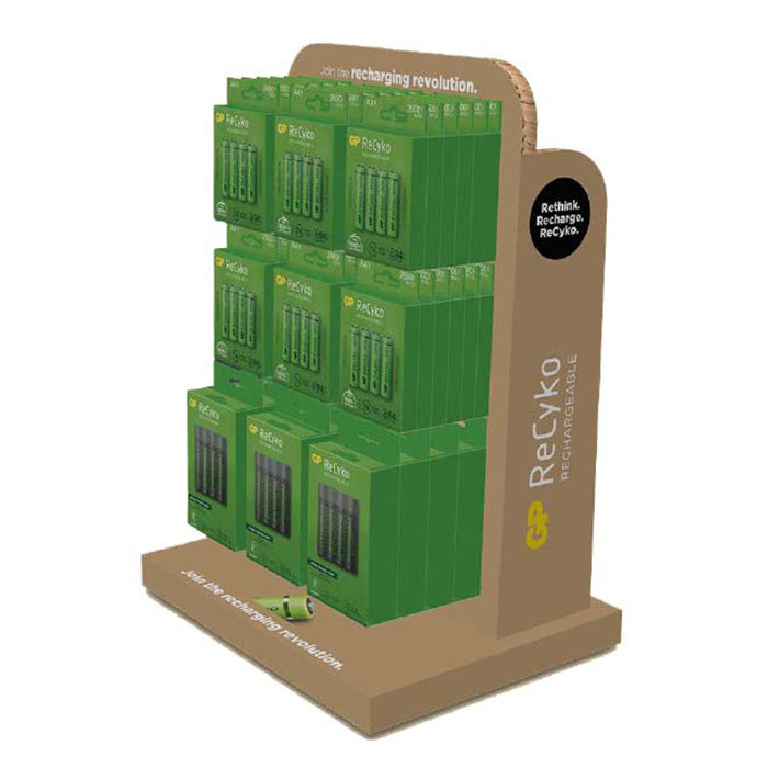 GP Batteries, GP Tischdisplay 48x33x28cm