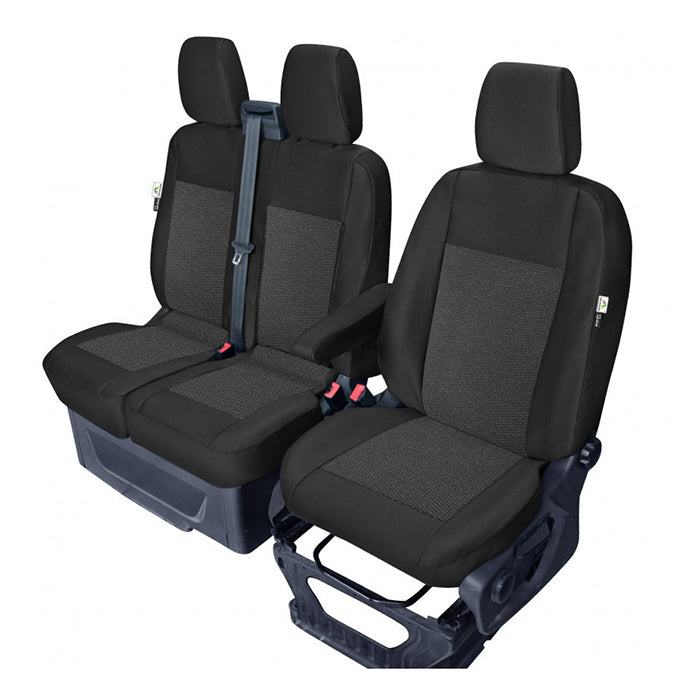Kegel, Fundas de Asiento 1+2 — Compatible con Ford Transit Custom 2012-2023