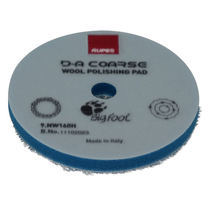 Rupes, Wool Polishing Pad, Blue, Ø 130 mm., Coarse, 1 Pc.