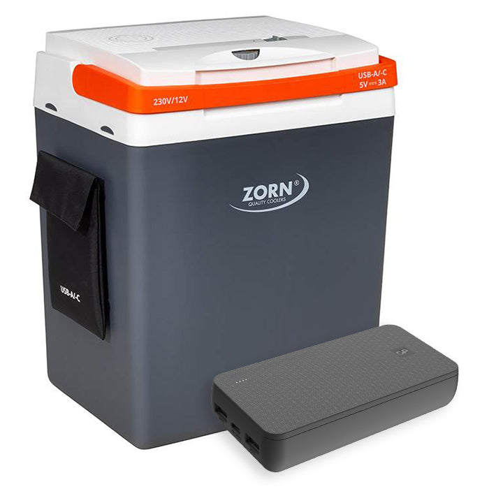 Zorn, 30L Elektrische Koelbox 12/230V Inclusief Powerbank