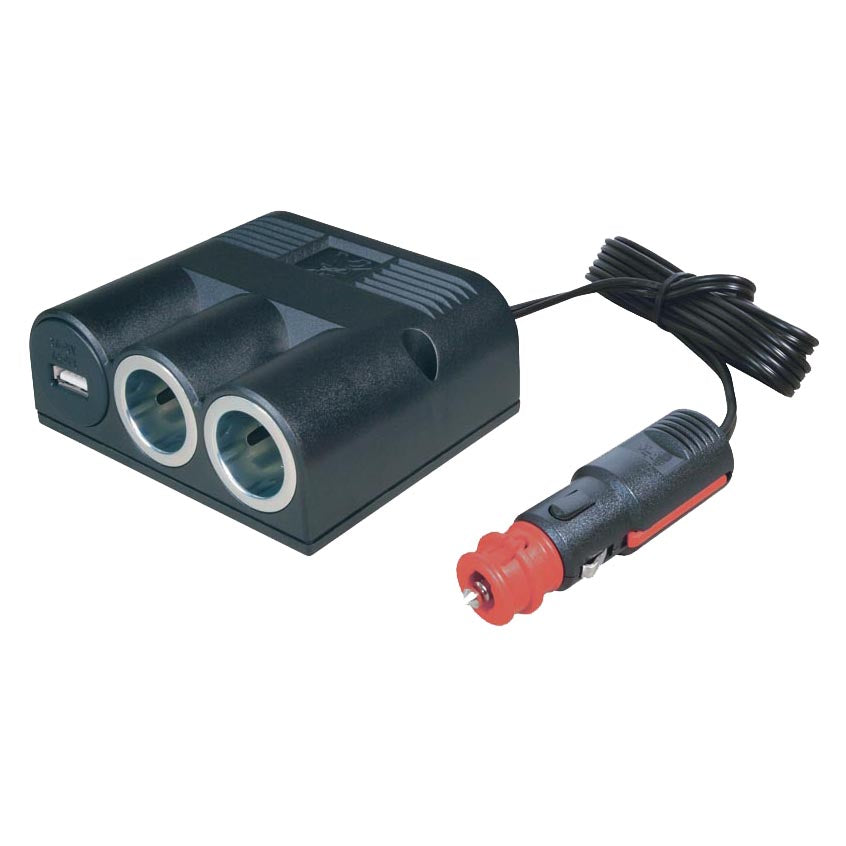 Procar, Prise de courant 1->2+USB-A avec câble