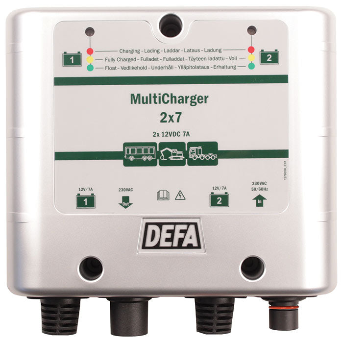 DEFA, Multicharger 12v 2x7a Schuko