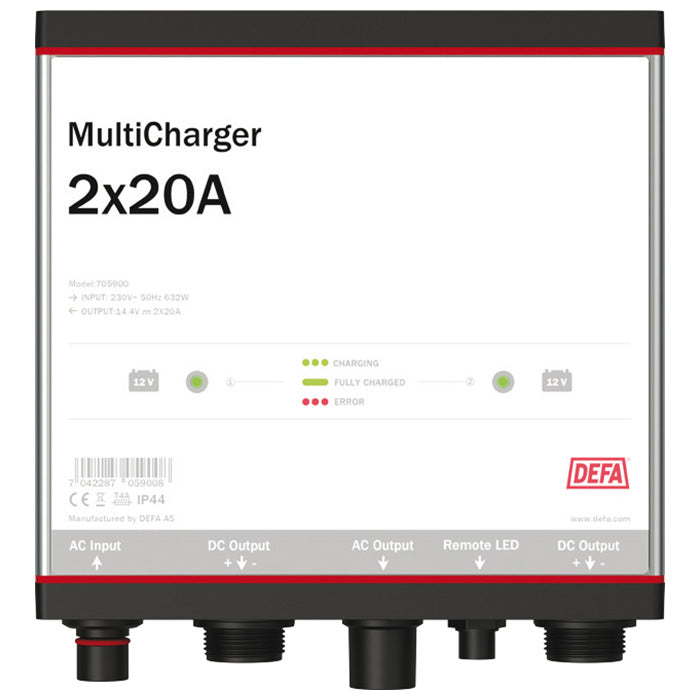 DEFA, Multicharger 12v 2x20a