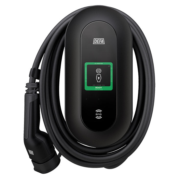 DEFA, Caricabatterie EV Power Stazione di Ricarica Inclusa. Supporto a Muro, 6 m. Cavo 22kw